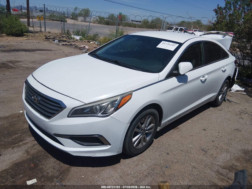 Vin: 5npe24af2gh303241, lot: 46229801, hyundai sonata se 20162