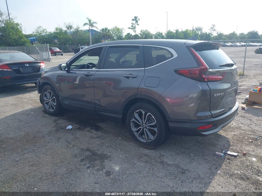 Vin: 5j6rw2h81na003531, lot: 46229817, honda cr-v awd ex-l 20223