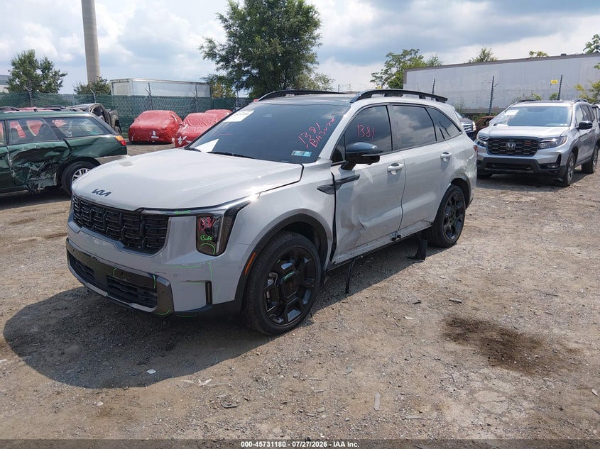 Vin: 5xyrkdjf6sg343341, lot: 46229878, kia sorento x-line sx prestige 20252