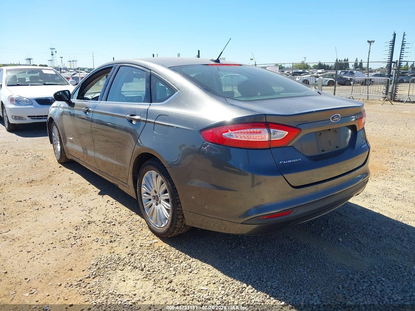 Vin: 3fa6p0lu6fr144297, lot: 46229880, ford fusion hybrid se 20153