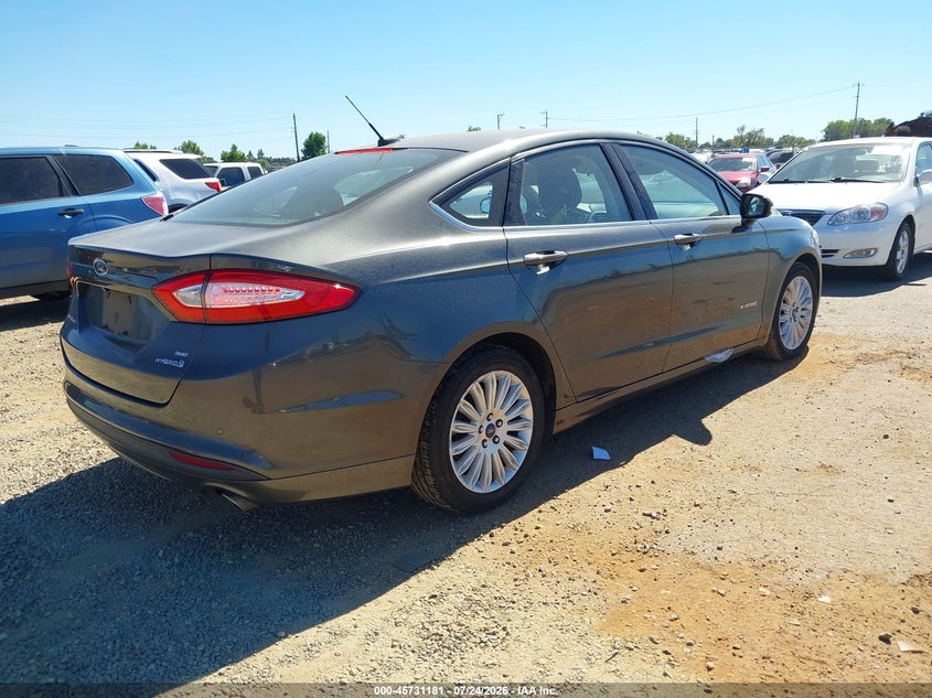Vin: 3fa6p0lu6fr144297, lot: 46229880, ford fusion hybrid se 20154
