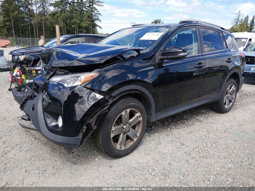 Vin: 2t3dfrev0fw303129, lot: 46229907, toyota rav4 limited 20152