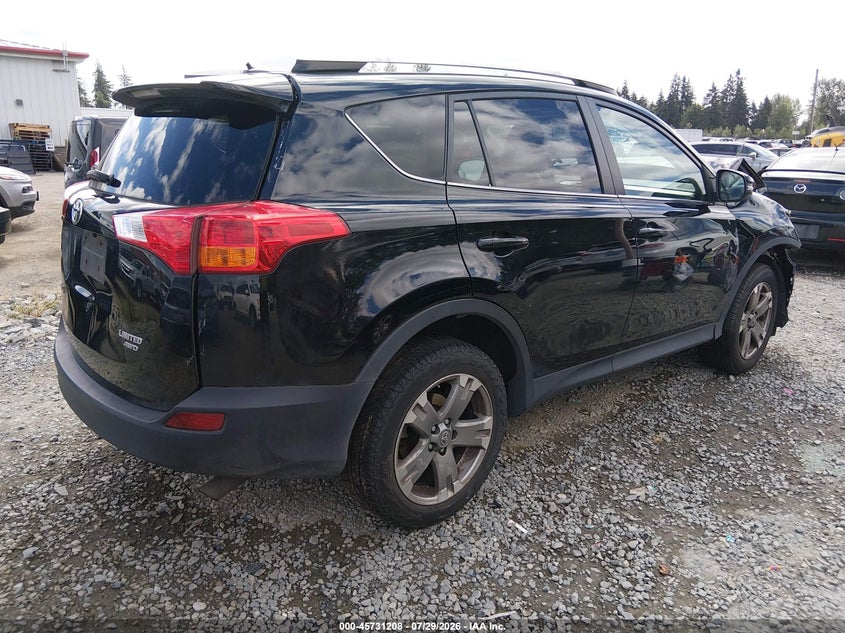 Vin: 2t3dfrev0fw303129, lot: 46229907, toyota rav4 limited 20154
