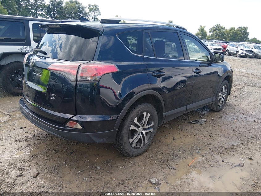 Vin: jtmbfrev4hj710489, lot: 46229927, toyota rav4 le 20174