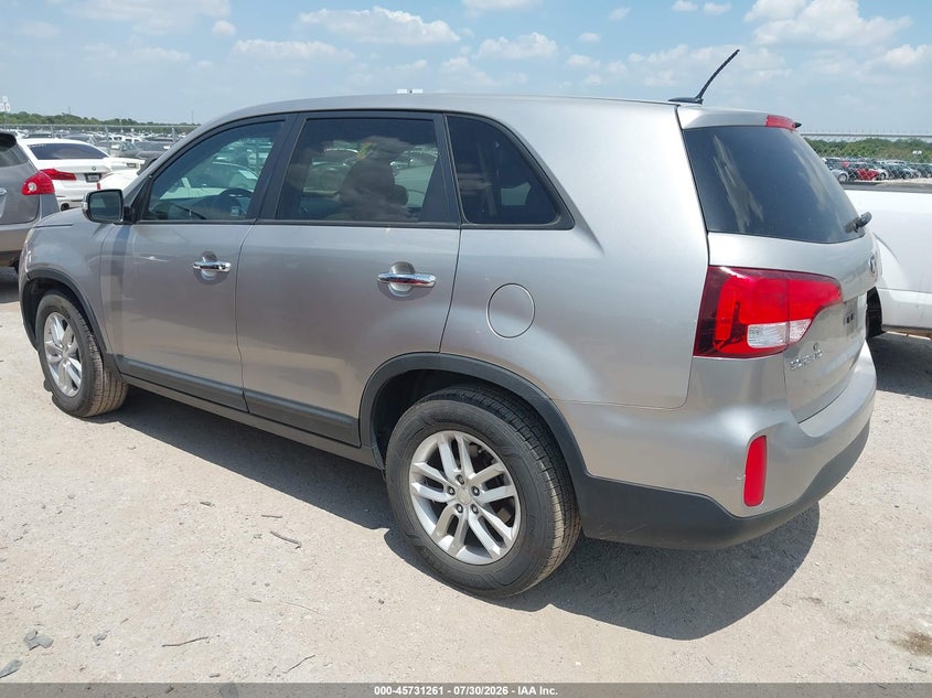 Vin: 5xykt3a61fg602820, lot: 46229960, kia sorento lx 20153