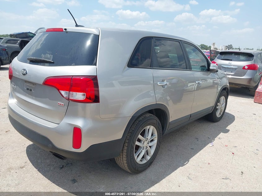 Vin: 5xykt3a61fg602820, lot: 46229960, kia sorento lx 20154
