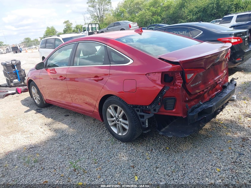 Vin: 5npe24af2hh589660, lot: 46229964, hyundai sonata 20173