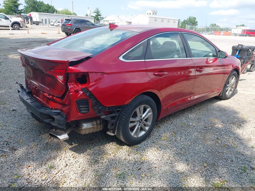 Vin: 5npe24af2hh589660, lot: 46229964, hyundai sonata 20174