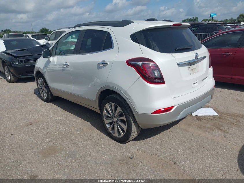 Vin: kl4cjasb8lb324699, lot: 46230011, buick encore fwd preferred 20203