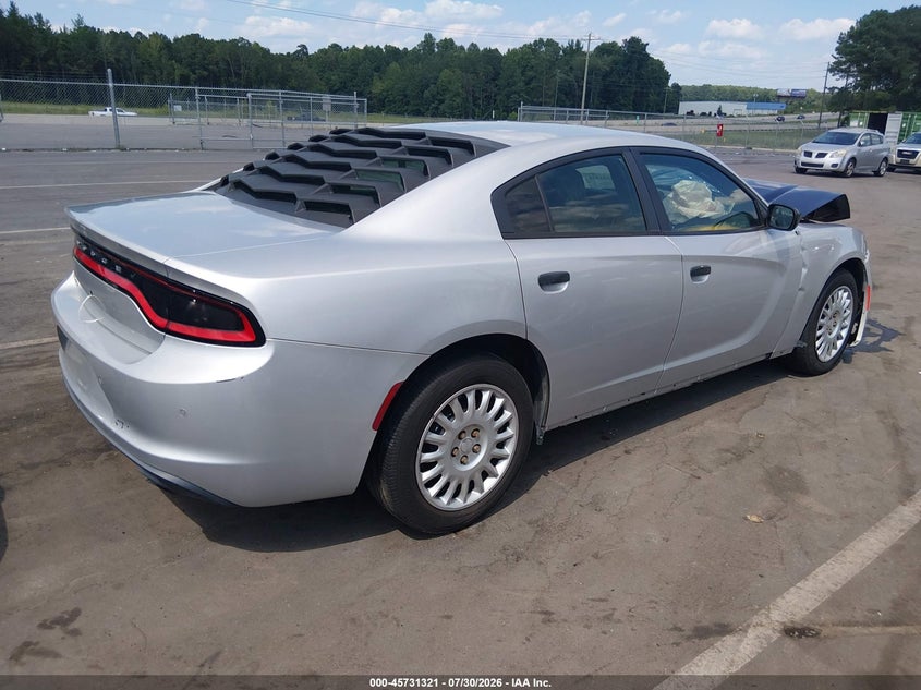 Vin: 2c3cdxkt6fh903246, lot: 46230020, dodge charger police 20154