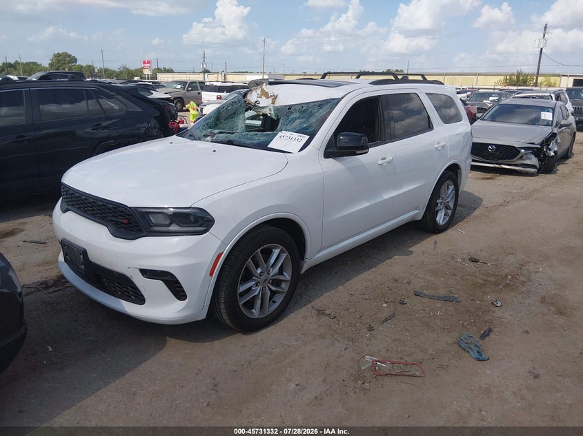 Vin: 1c4rdhdg2pc677058, lot: 46230031, dodge durango gt plus rwd 20232
