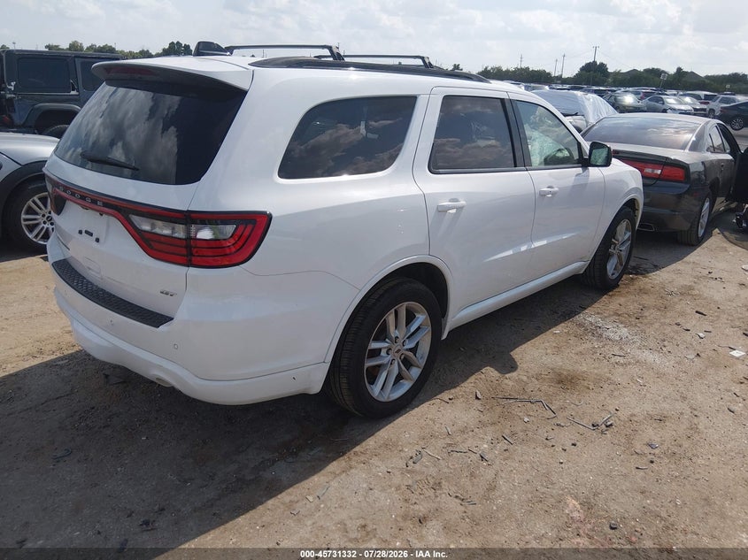 Vin: 1c4rdhdg2pc677058, lot: 46230031, dodge durango gt plus rwd 20234