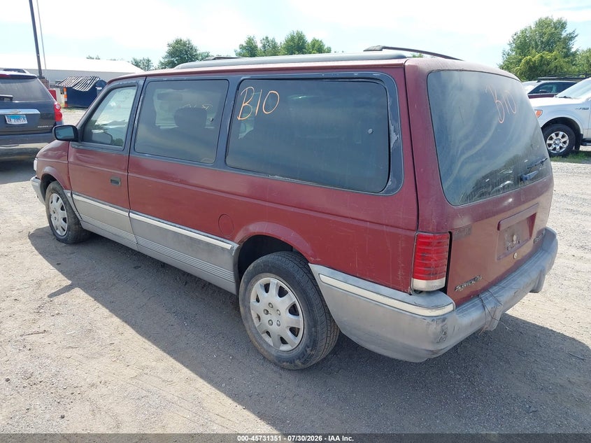1992 PLYMOUTH GRAND VOYAGER auction photo 3