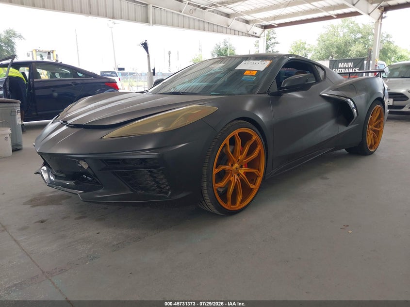 Vin: 1g1y72d40l5103877, lot: 46230072, chevrolet corvette stingray rwd  2lt 20202