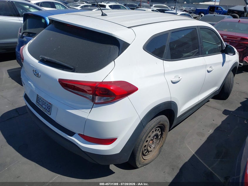 Vin: km8j23a47ju750695, lot: 46230088, hyundai tucson se 20184