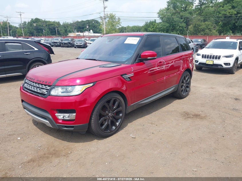 Vin: salwr2pf2ga659412, lot: 46230114, land rover range rover sport 3.0l v6 supercharged hse 20162