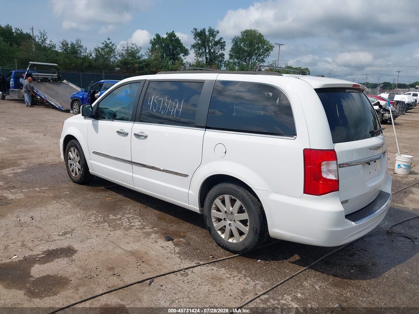Vin: 2c4rc1bg7gr200775, lot: 46230123, chrysler town & country touring 20163