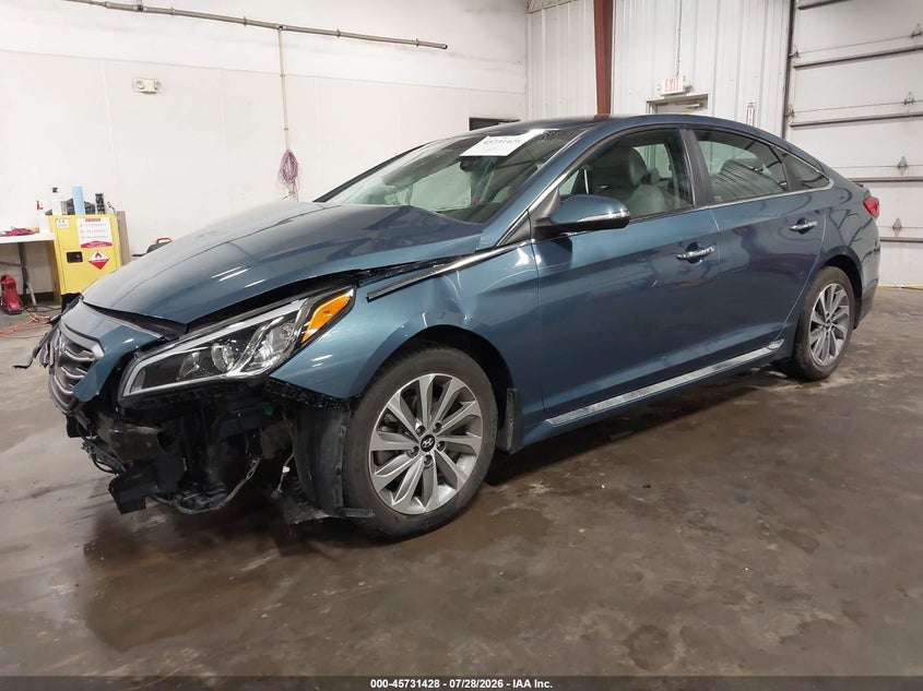 Vin: 5npe34afxgh290137, lot: 46230127, hyundai sonata sport 20162