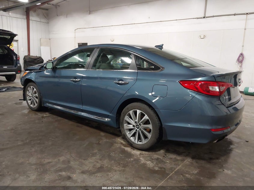 Vin: 5npe34afxgh290137, lot: 46230127, hyundai sonata sport 20163