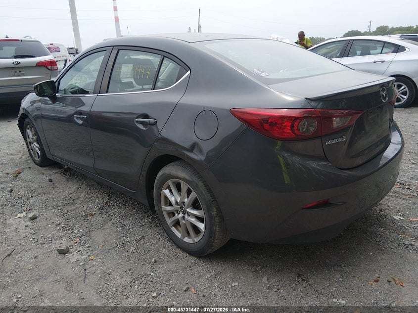 Vin: jm1bm1v71e1196265, lot: 46230146, mazda mazda3 i touring 20143