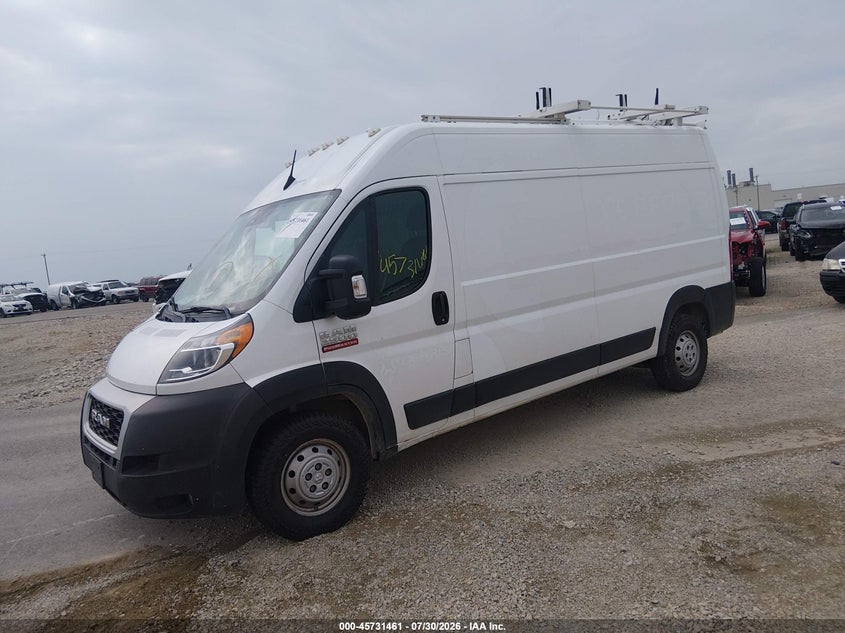 Vin: 3c6lrvdg6ne102819, lot: 46230160, ram promaster 2500 20222