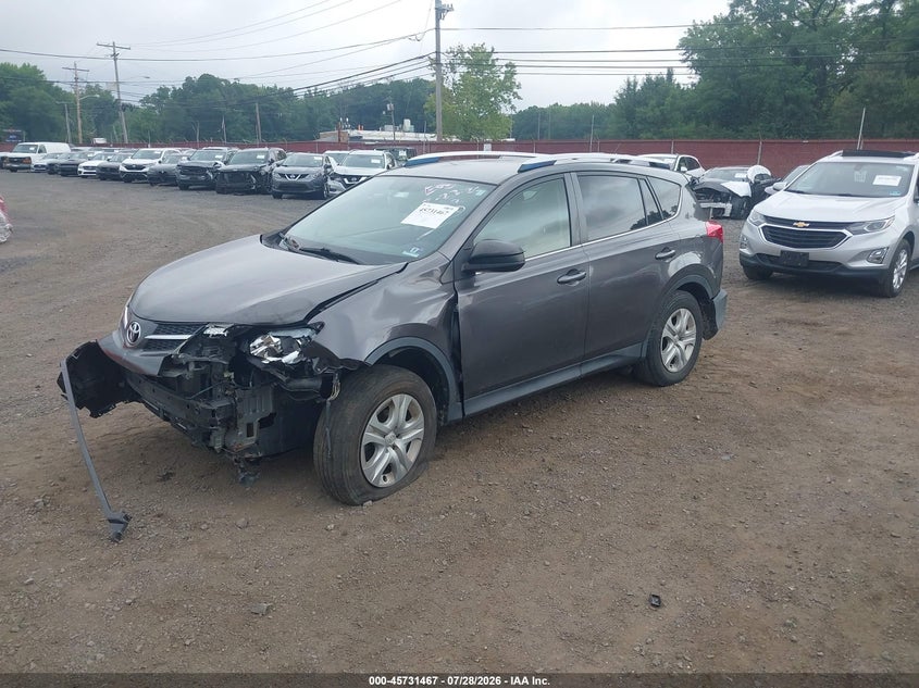 Vin: jtmbfrev7d5023641, lot: 46230166, toyota rav4 le 20132