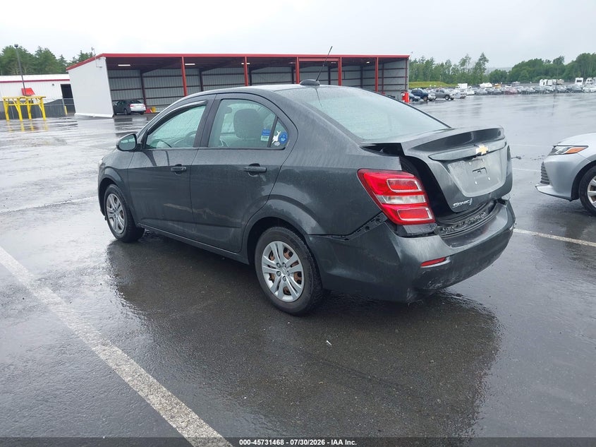 Vin: 1g1ja5sg3h4163246, lot: 46230167, chevrolet sonic ls manual 20173