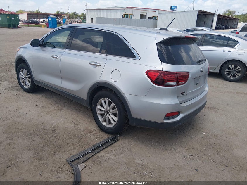 Vin: 5xypg4a33kg516280, lot: 46230170, kia sorento 2.4l l 20193