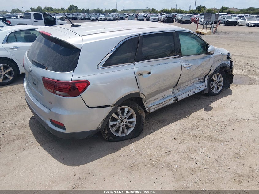 Vin: 5xypg4a33kg516280, lot: 46230170, kia sorento 2.4l l 20194