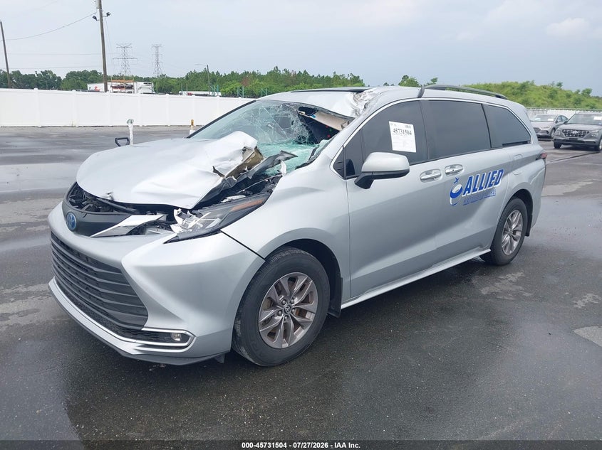 Vin: 5tdyrkec2ps146852, lot: 46230203, toyota sienna xle 20232