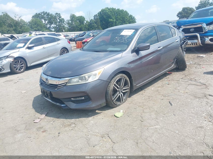 2016 Honda Accord, Удар ззаду, IAAI, VIN 1HGCR2F50GA143909 — фото 2