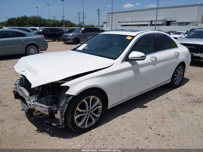 Vin: 55swf4kb8ju273204, lot: 46230241, mercedes-benz c 300 4matic 20182