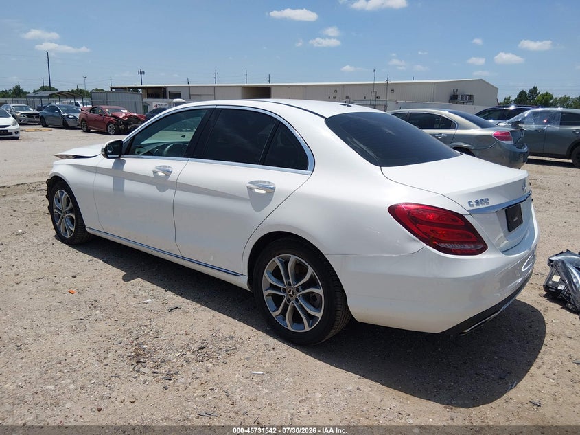 Vin: 55swf4kb8ju273204, lot: 46230241, mercedes-benz c 300 4matic 20183