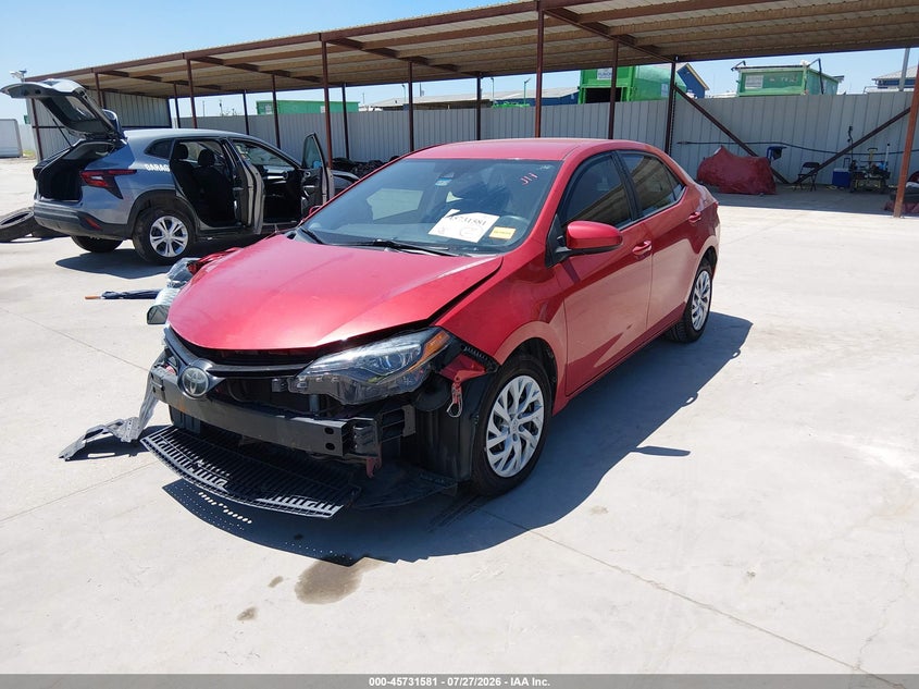 Vin: 5yfburhe8kp883176, lot: 46230280, toyota corolla le 20192