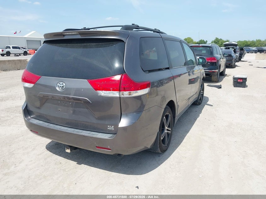 Vin: 5tddk3dc5bs021718, lot: 46230287, toyota sienna xle 20114