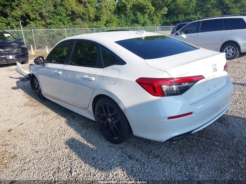 Vin: 2hgfe2f57rh548162, lot: 46230360, honda civic sport 20243