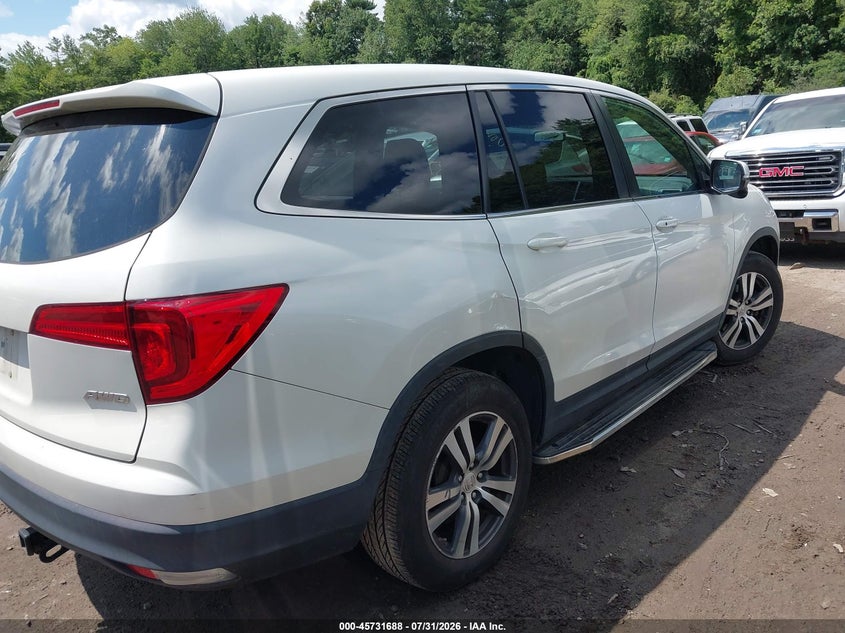 Vin: 5fnyf6h76gb056820, lot: 46230387, honda pilot ex-l 20164