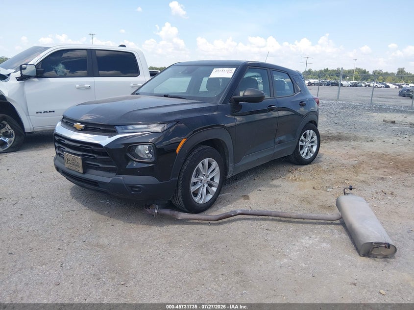Vin: kl79mms2xnb132810, lot: 46230434, chevrolet trailblazer fwd ls 20222