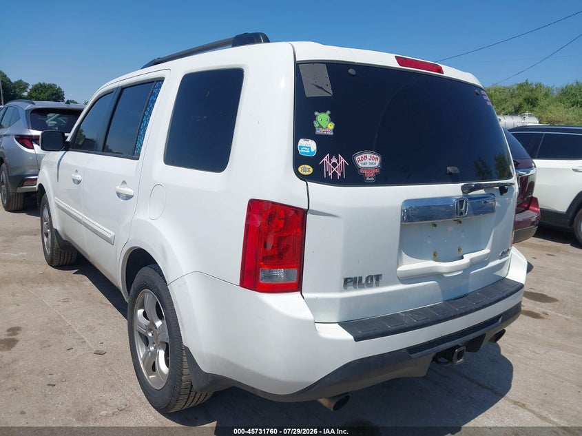 Vin: 5fnyf4h52eb013365, lot: 46230459, honda pilot ex-l 20143