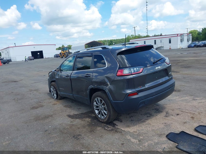 Vin: 1c4pjllb9ld542737, lot: 46230467, jeep cherokee latitude plus fwd 20203