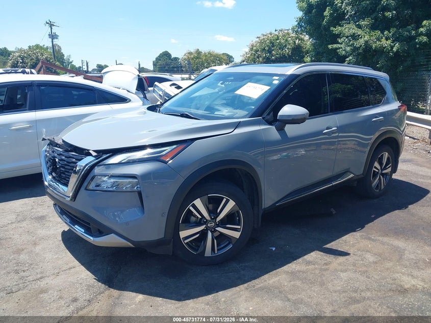 Vin: jn8at3dd1mw303581, lot: 46230473, nissan rogue platinum intelligent awd 20212