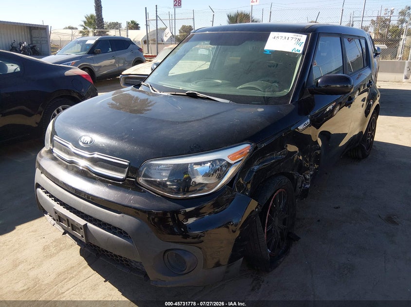 Vin: kndjn2a29h7479202, lot: 46230477, kia soul 20172