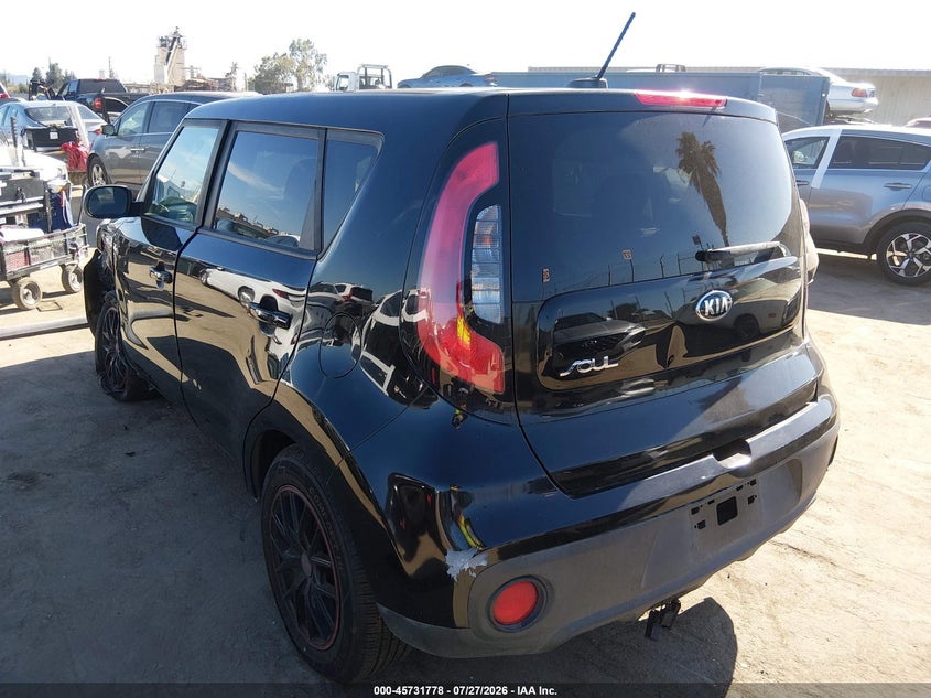 Vin: kndjn2a29h7479202, lot: 46230477, kia soul 20173