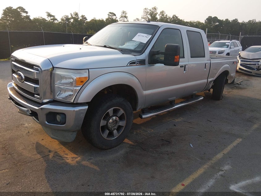 Vin: 1ft7w2b68beb36473, lot: 46230491, ford f-250 lariat 20112