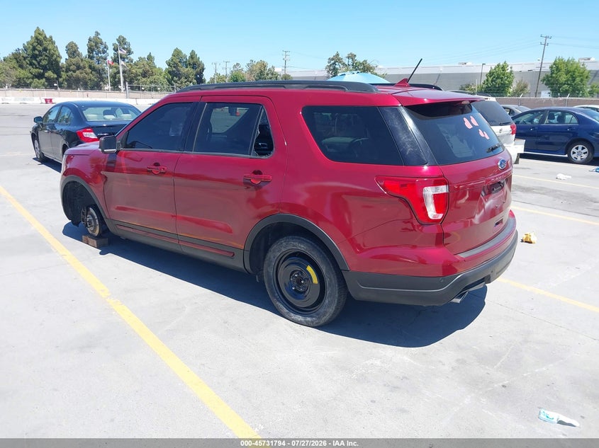 Vin: 1fm5k7dh3kga41625, lot: 46230493, ford explorer xlt 20193