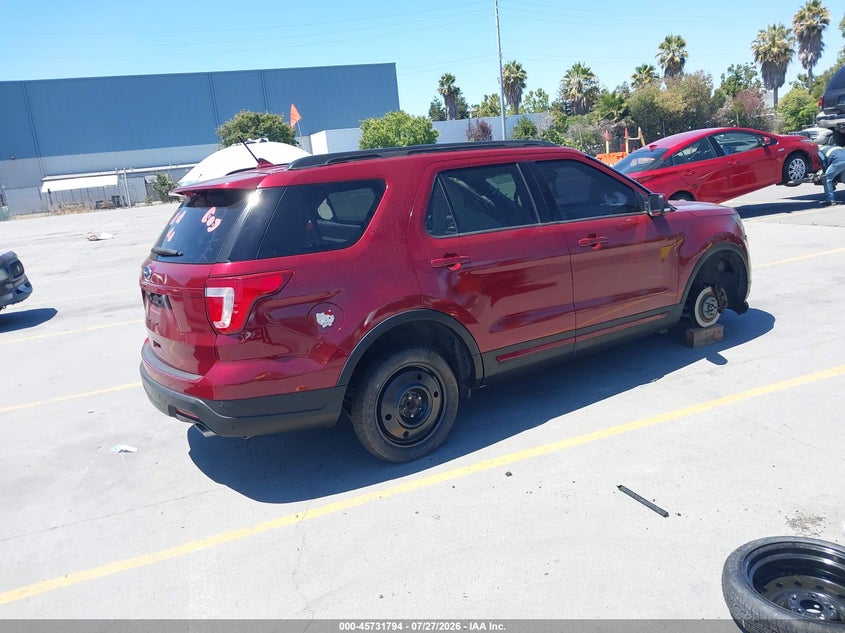 Vin: 1fm5k7dh3kga41625, lot: 46230493, ford explorer xlt 20194