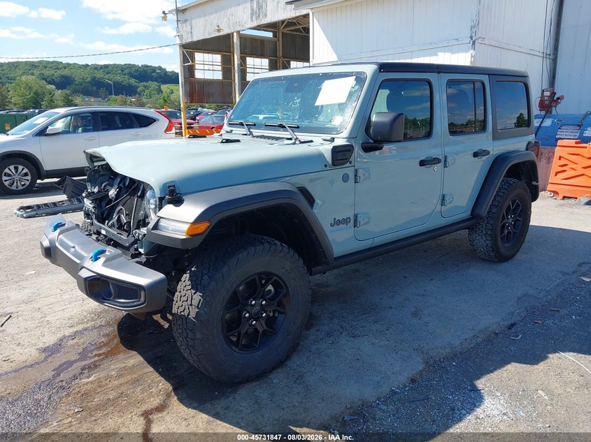 Vin: 1c4rjxn65rw146009, lot: 46230546, jeep wrangler 4xe willys 4xe 20242