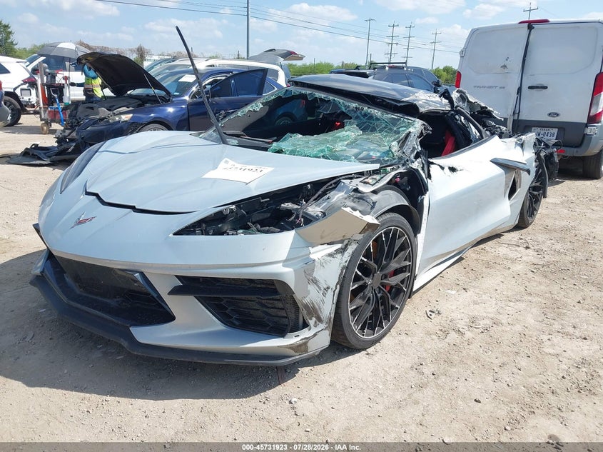 Vin: 1g1yc3d42m5117590, lot: 46230622, chevrolet corvette stingray rwd  3lt 20212