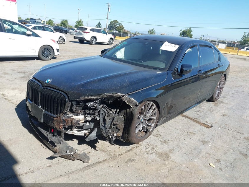 Vin: wba7t2c04nck36019, lot: 46230625, bmw 740 i 20222