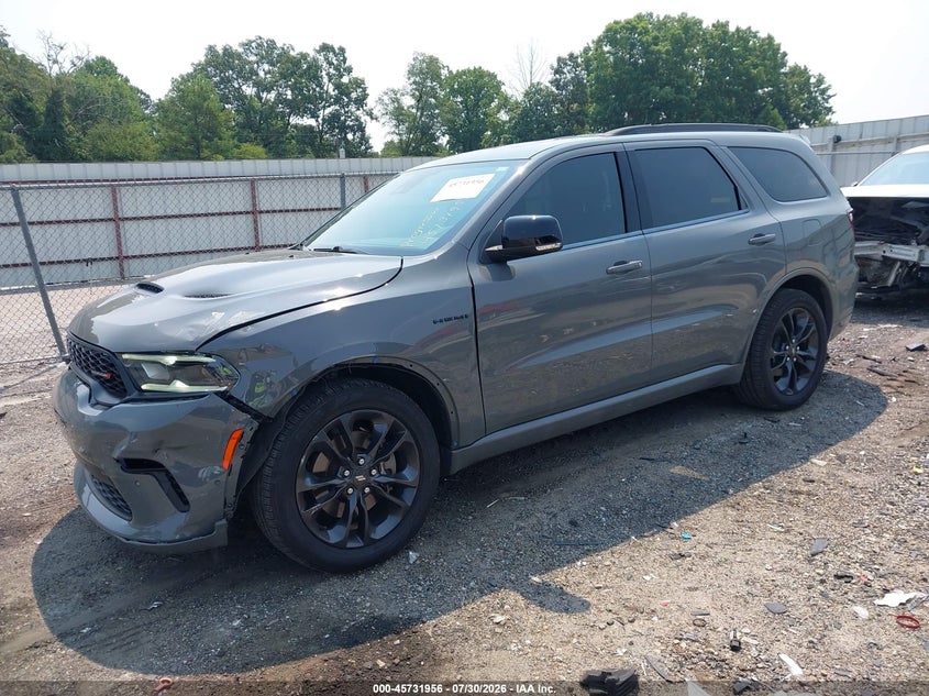 Vin: 1c4sdjct3pc672846, lot: 46230654, dodge durango r/t plus awd 20232